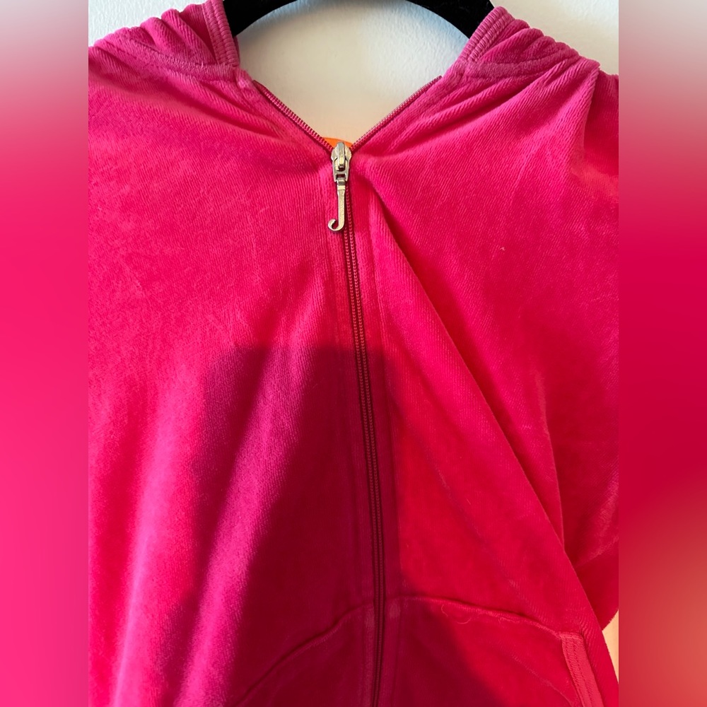Juicy couture velvet hoodie hot pink